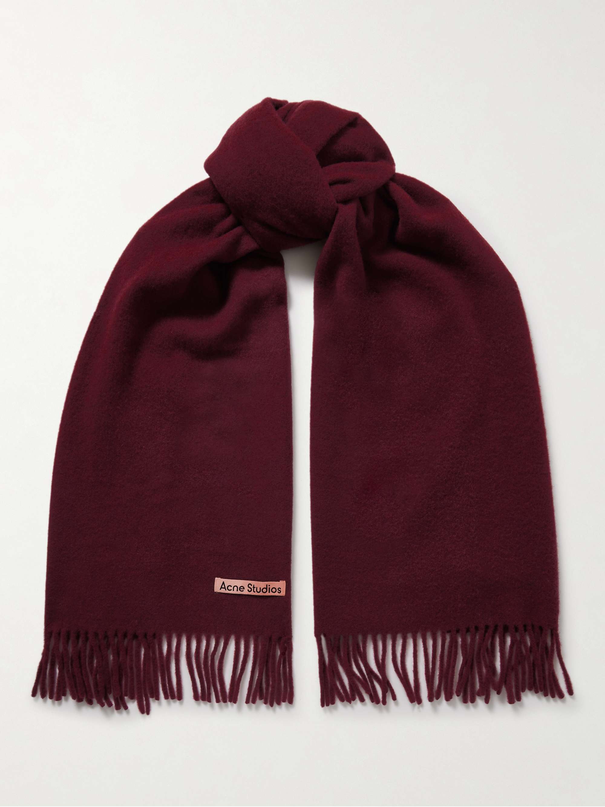 ACNE STUDIOS Canada Narrow Fringed wool scarf