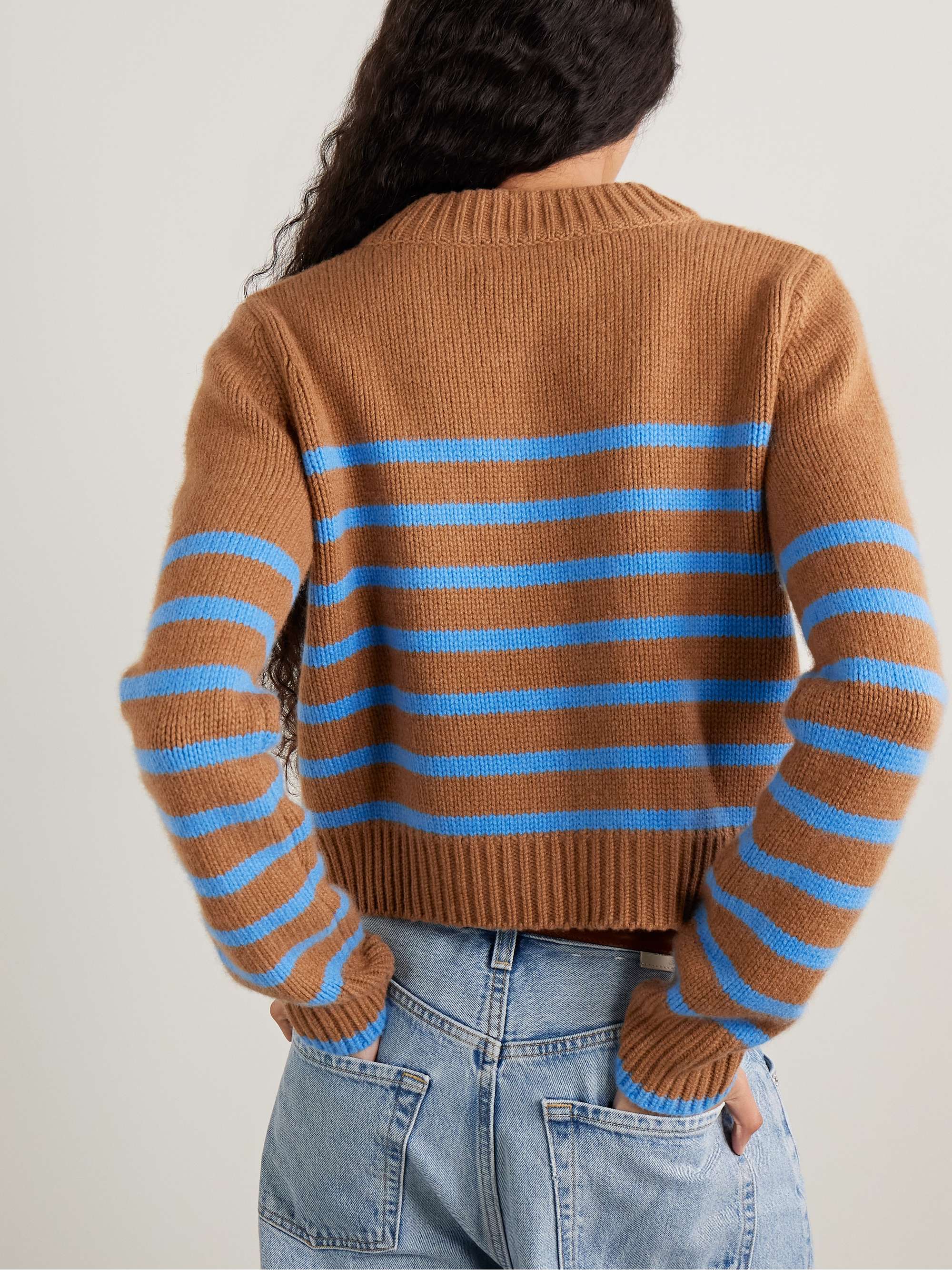 LA LIGNE Mini Marin striped wool and cashmere-blend sweater