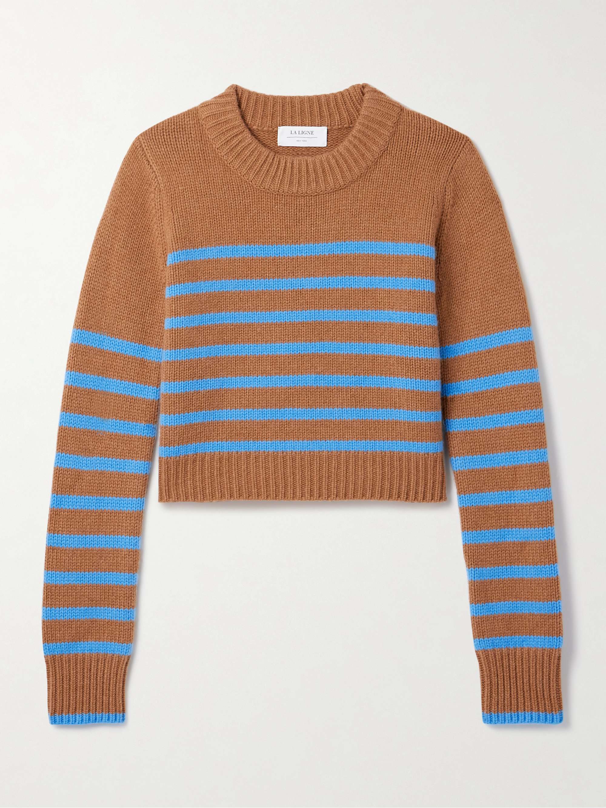 LA LIGNE Mini Marin striped wool and cashmere-blend sweater