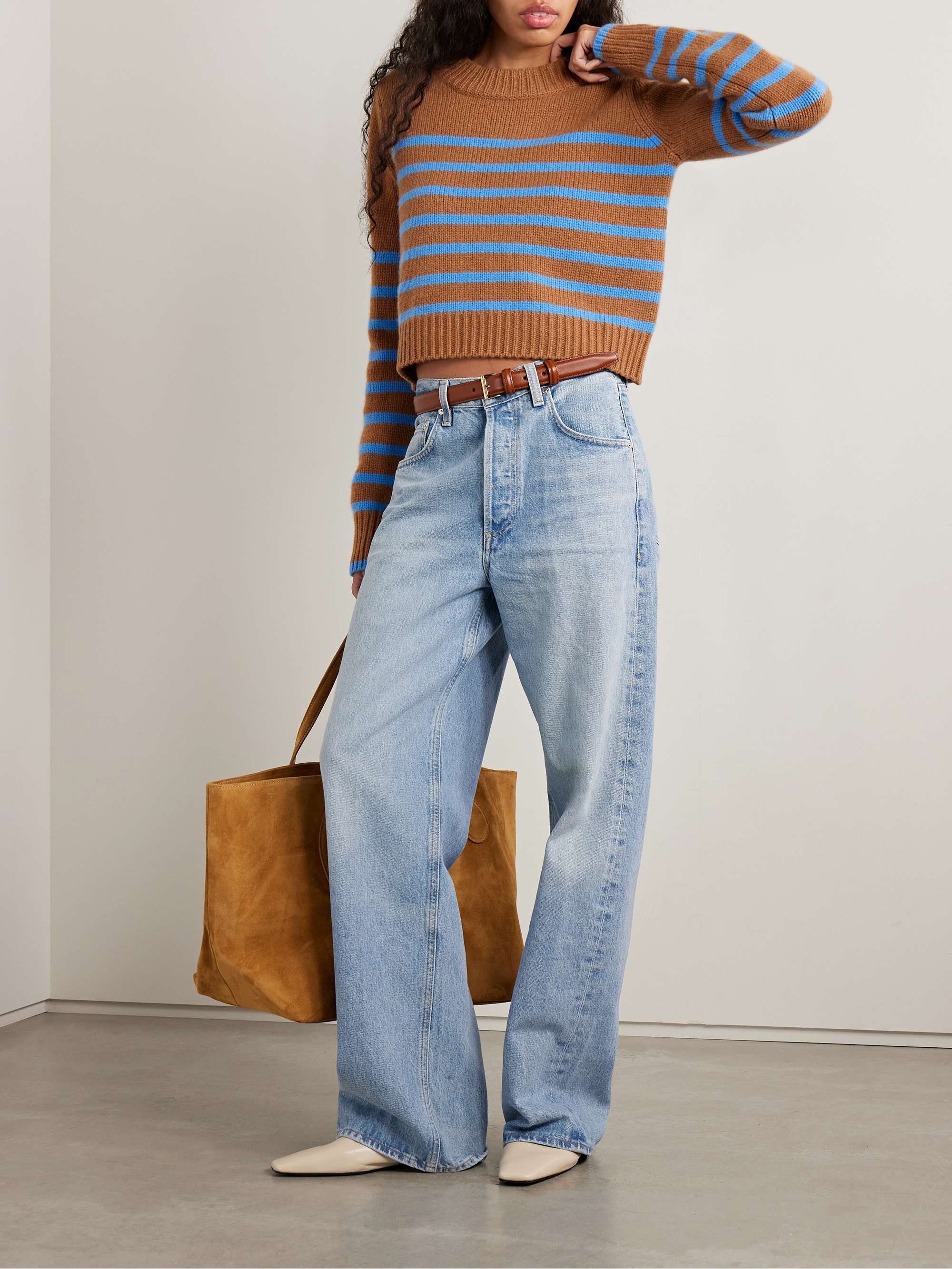 LA LIGNE Mini Marin striped wool and cashmere-blend sweater