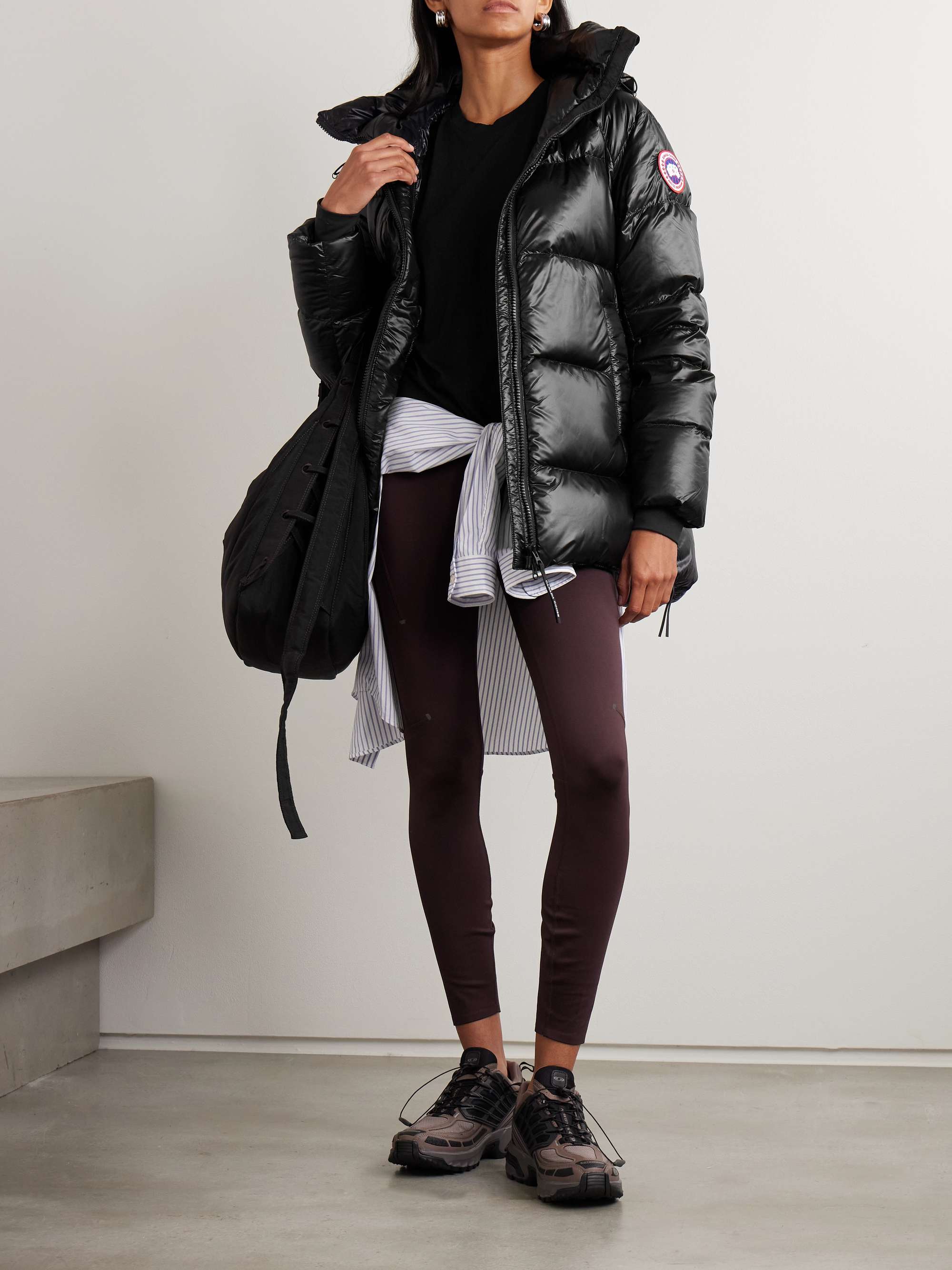 CANADA GOOSE Cypress hooded quilted recycled shell down jacket