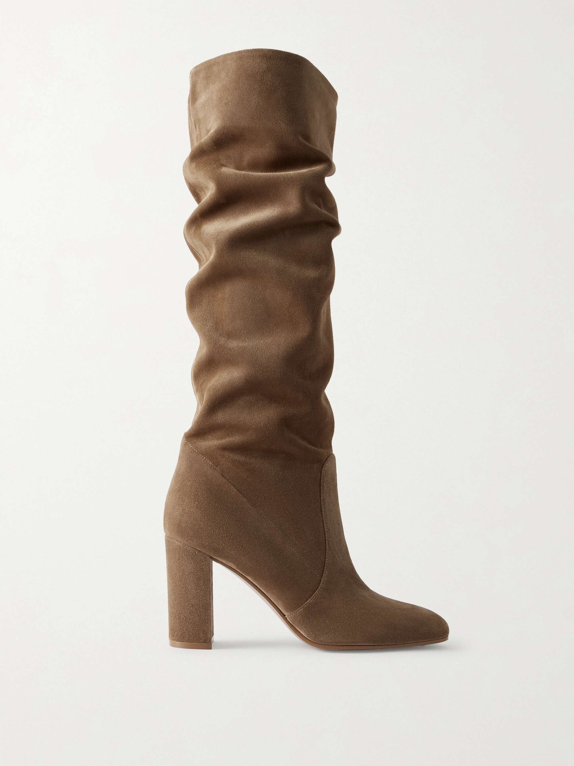GIANVITO ROSSI Glen 85 suede knee boots
