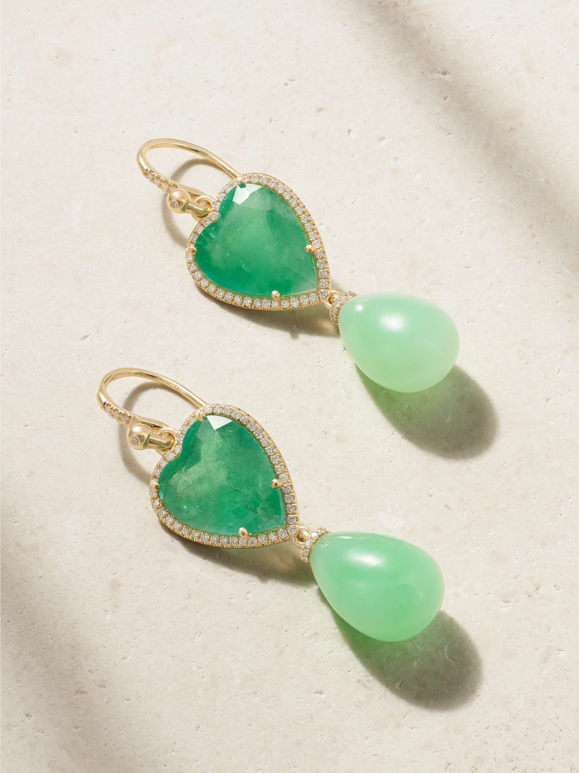 IRENE NEUWIRTH 18-karat gold multi-stone earrings
