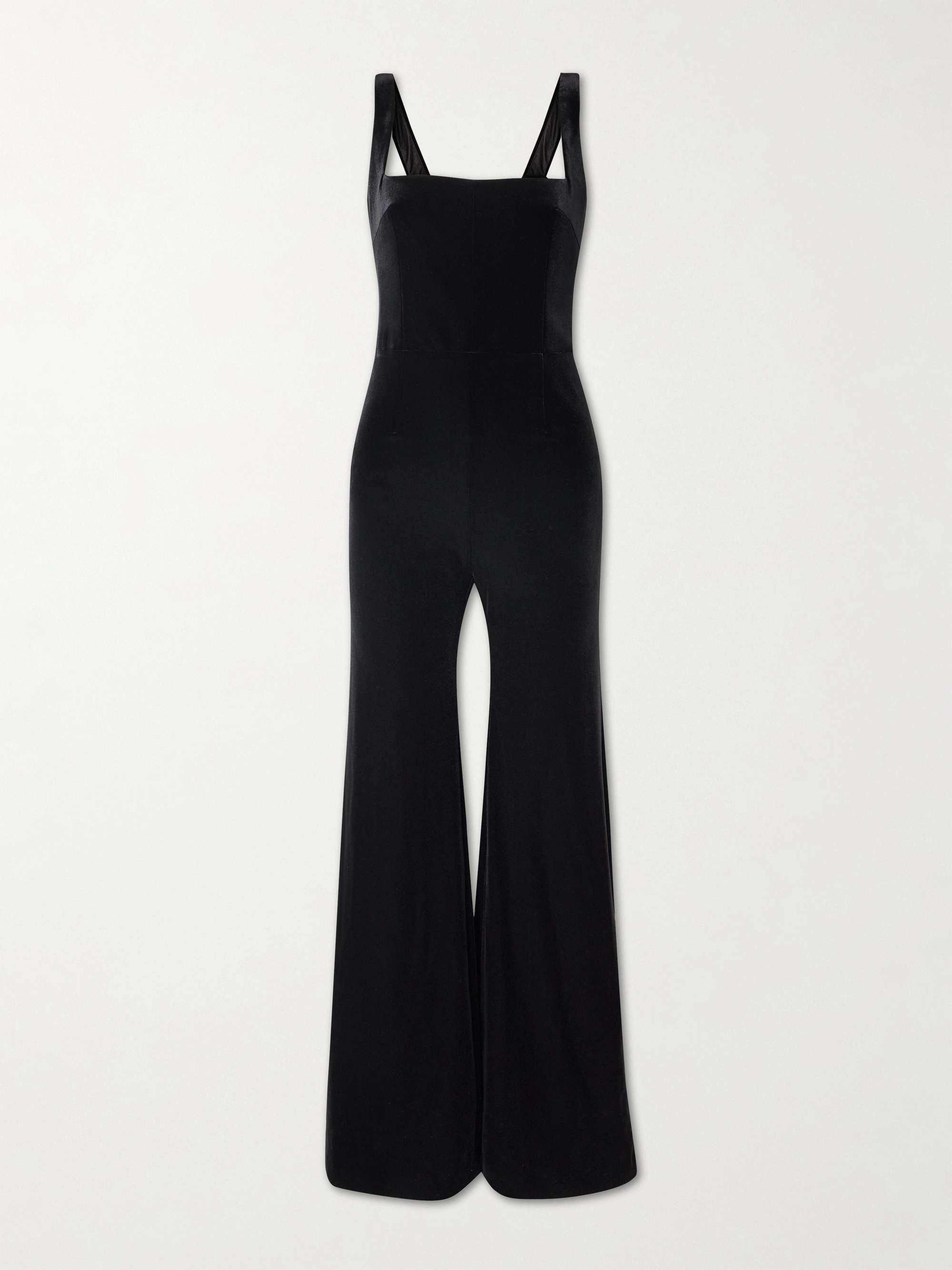 GALVAN Vesper velvet jumpsuit
