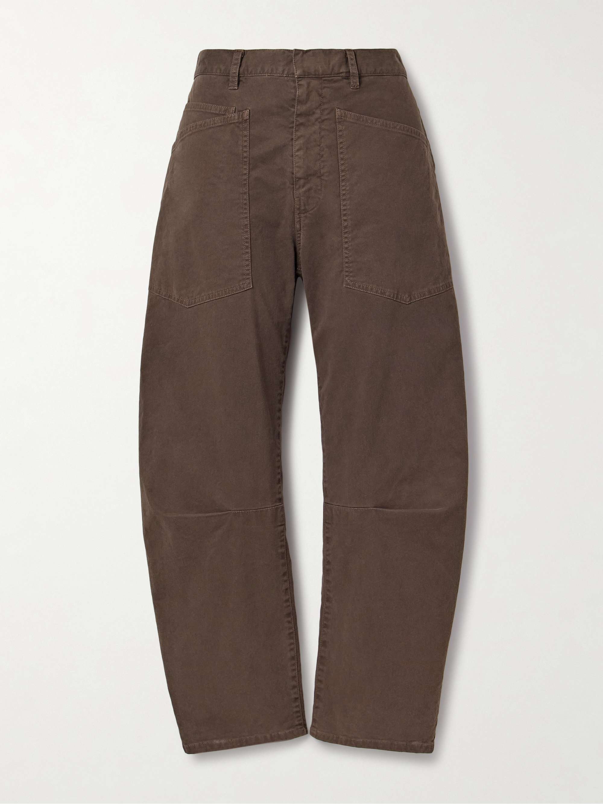 NILI LOTAN Shon cotton-blend twill tapered pants