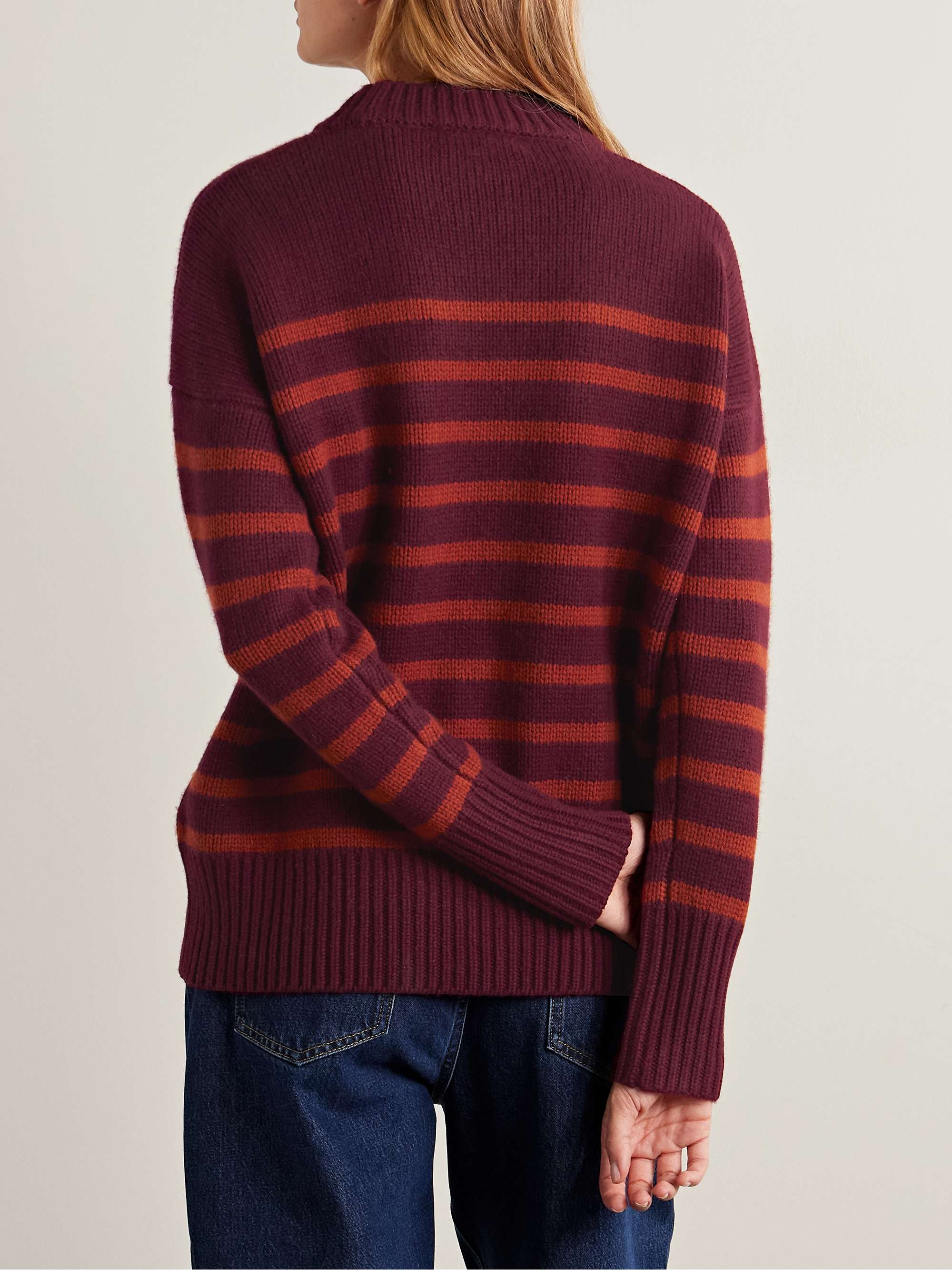 LA LIGNE Marin striped wool and cashmere-blend sweater