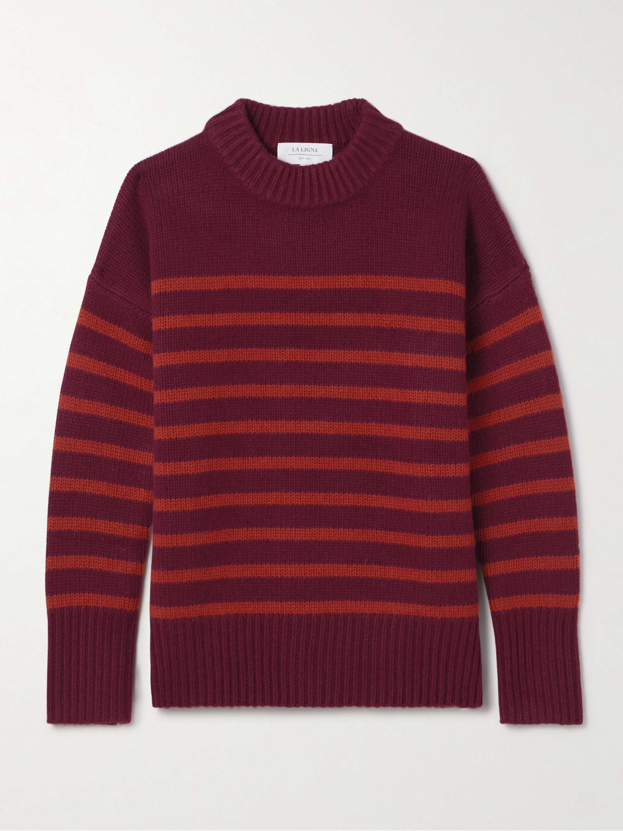 LA LIGNE Marin striped wool and cashmere-blend sweater
