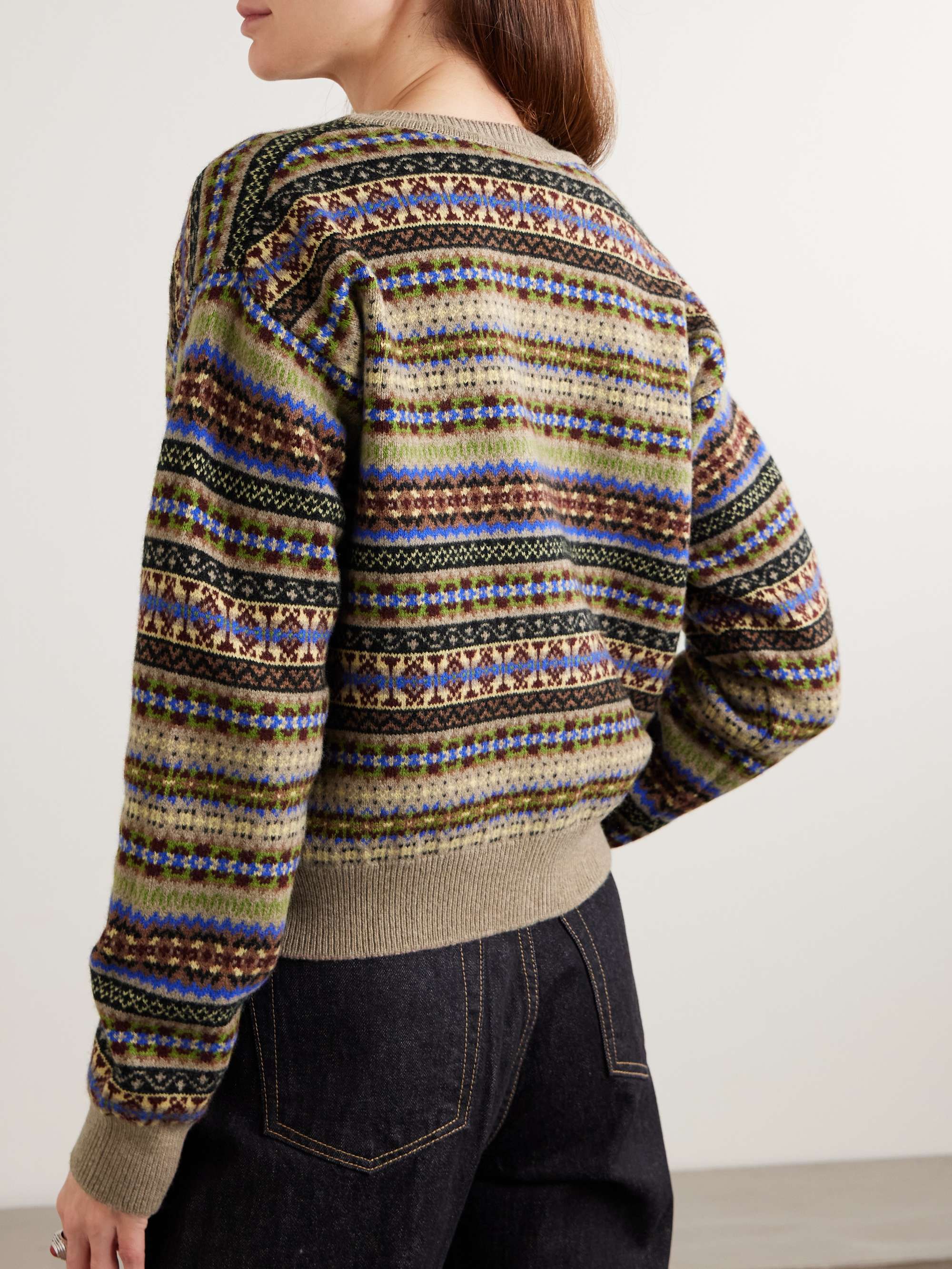 &DAUGHTER Fair Isle wool cardigan