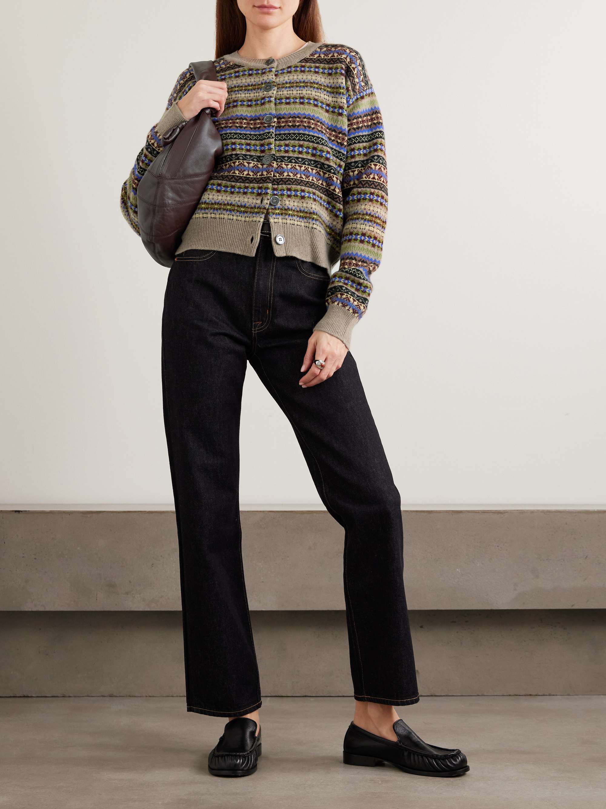 &DAUGHTER Fair Isle wool cardigan