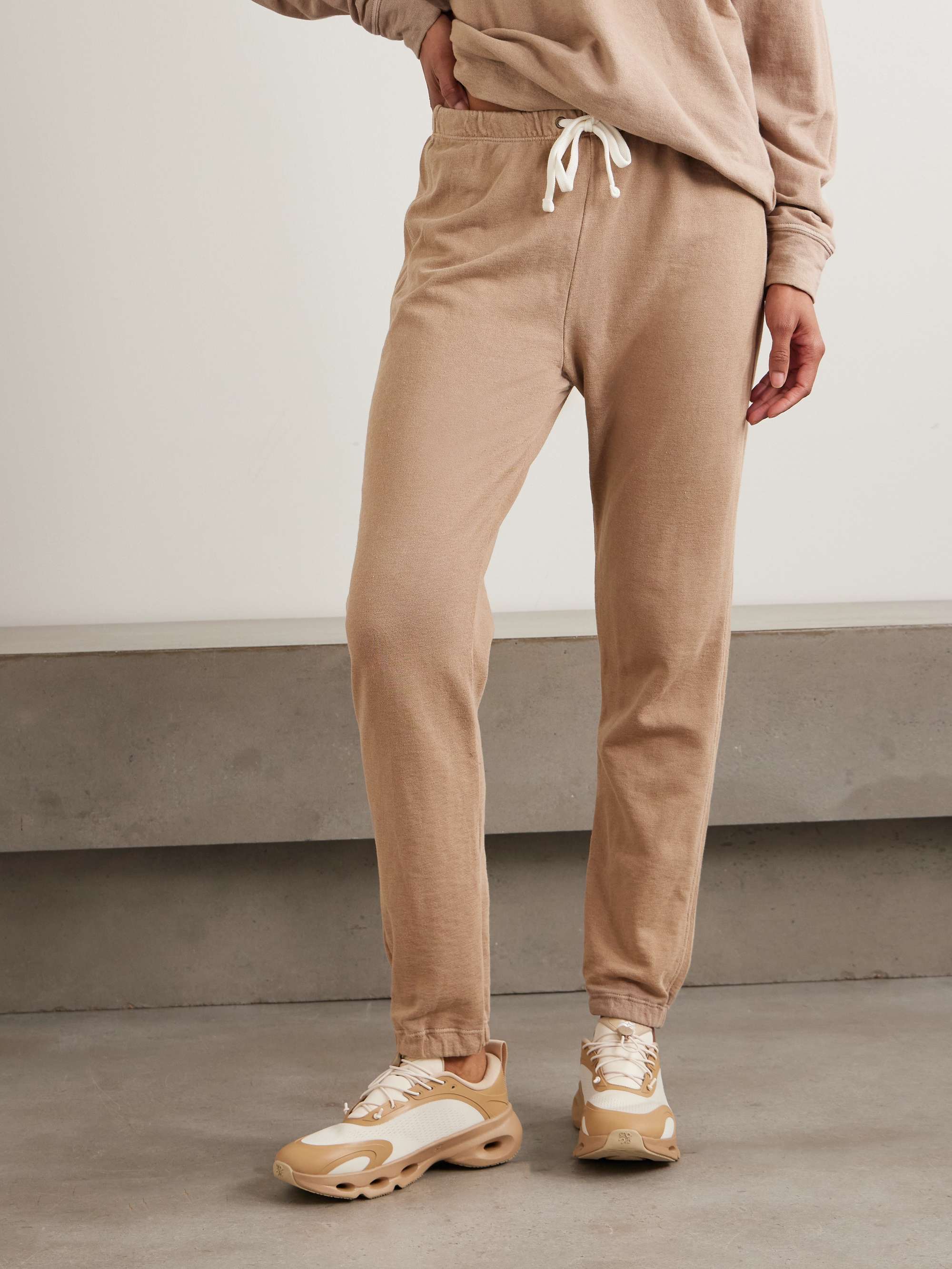 JAMES PERSE Supima cotton-terry track pants