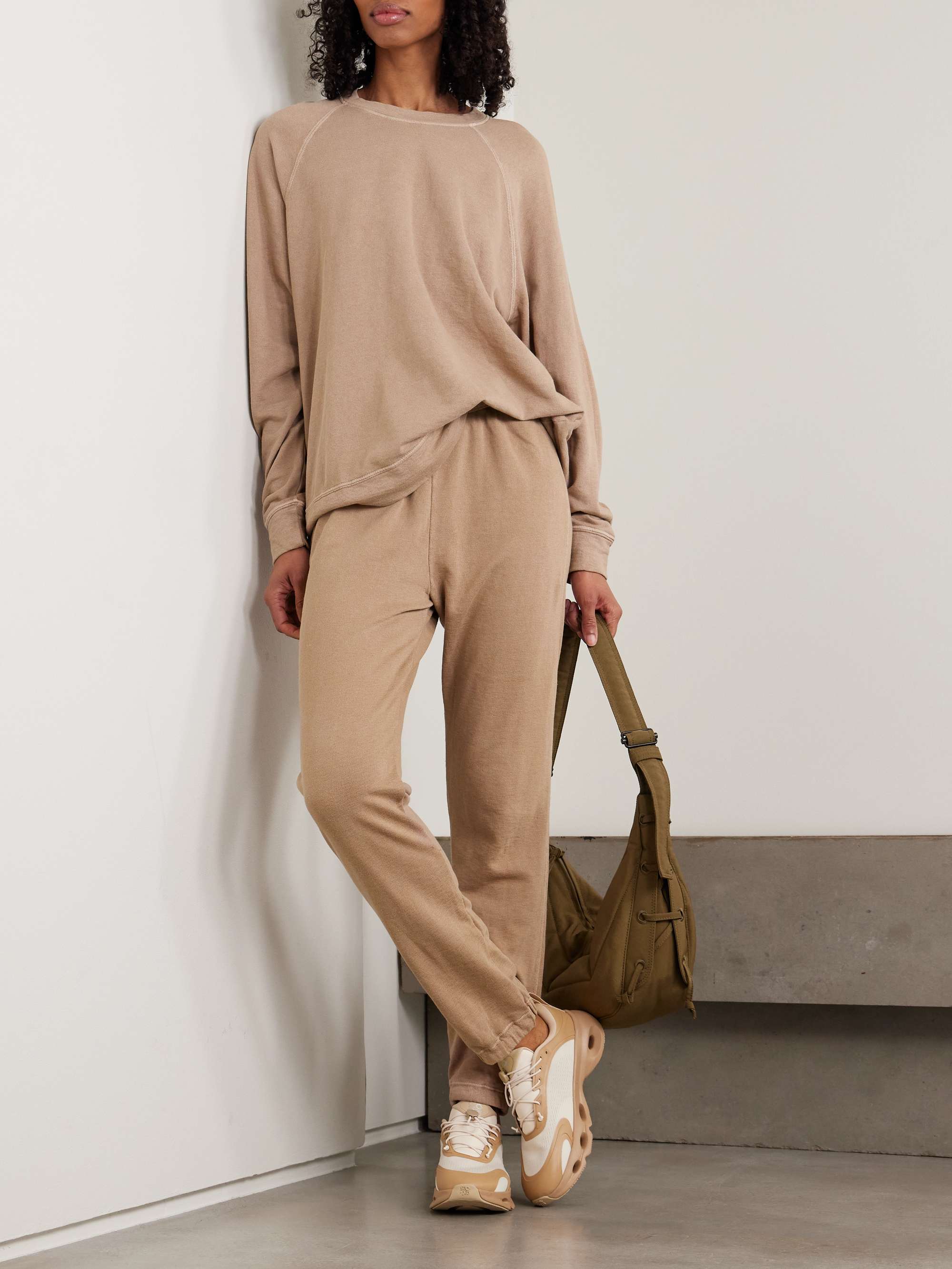 JAMES PERSE Supima cotton-terry track pants