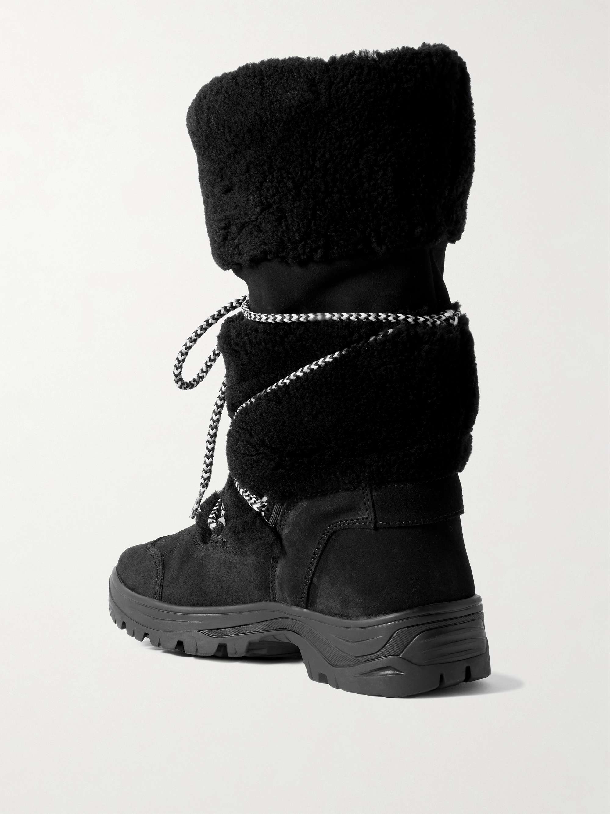 BOGNER Alta Badia 2 B shearling and suede snow boots