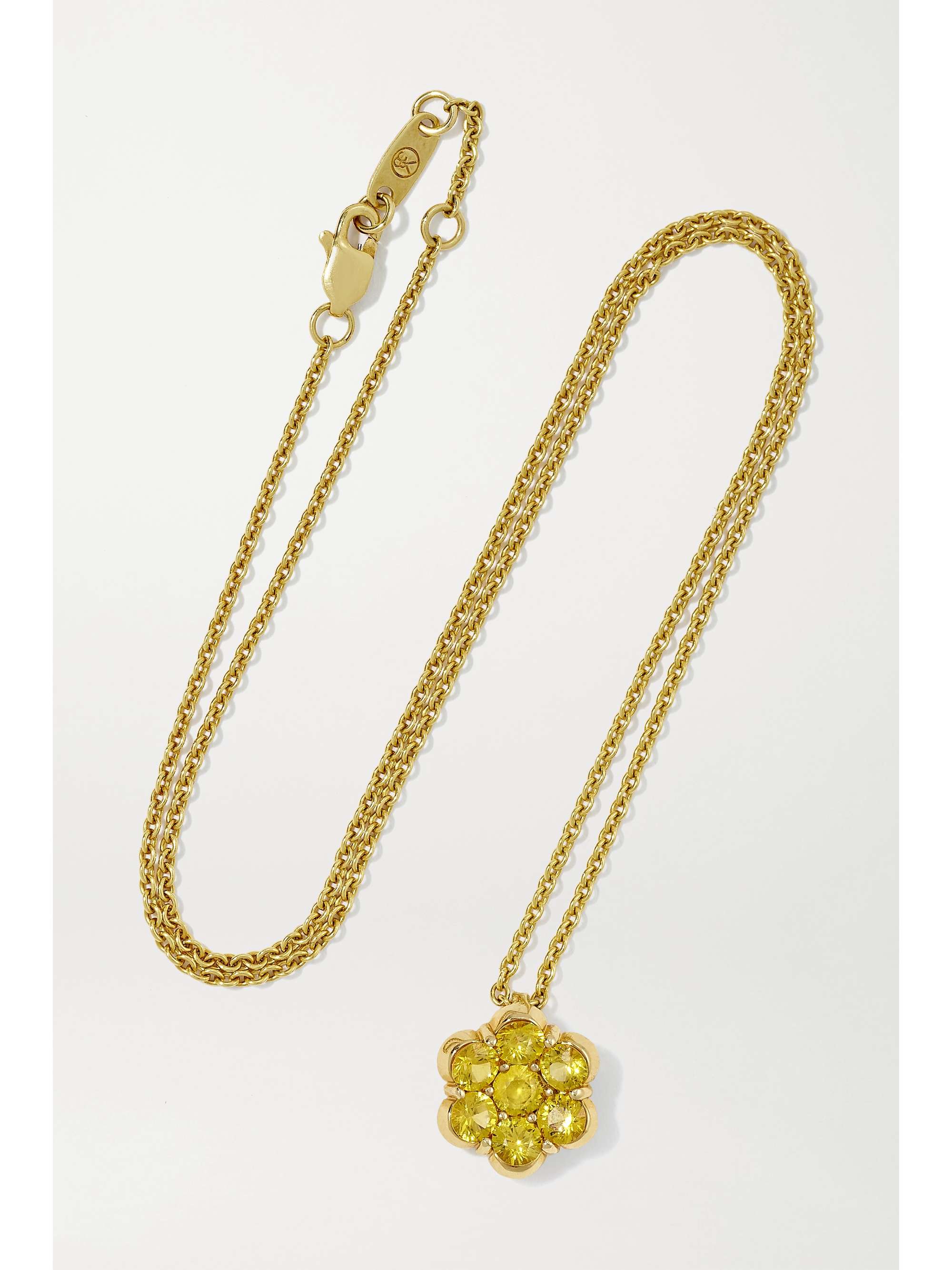 Gold 18-karat gold sapphire necklace 