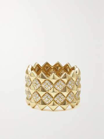 OFIRA Tattoo 18-karat gold diamond ring