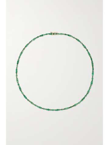 ILEANA MAKRI 18-karat gold emerald necklace