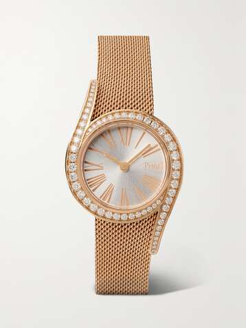 PIAGET Montre en or rose 18 carats (750/1000) et diamants Limelight Gala, 26 mm