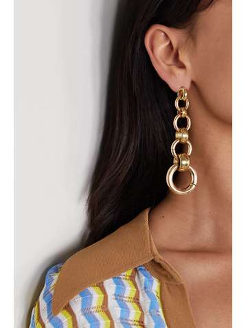 LAURA LOMBARDI Scala gold-tone earrings