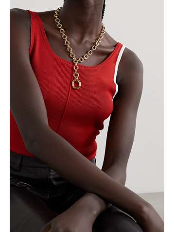 LAURA LOMBARDI Scala gold-plated necklace
