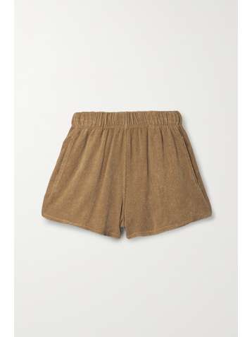 SUZIE KONDI Organic cotton-terry shorts