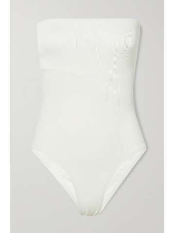 ERES Vibes Onde paneled ribbed bandeau swimsuit