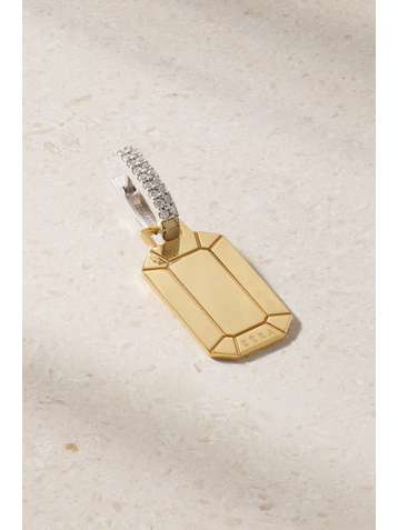 EÉRA Tokyo Small Creole aus 18 Karat Gelb- und Weißgold mit Diamanten