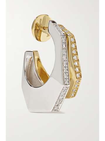 EÉRA Sabrina 18-karat yellow and white gold diamond earring