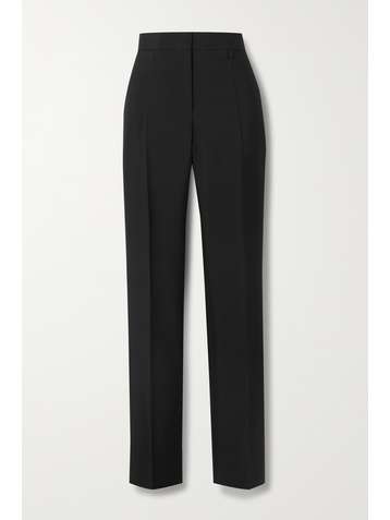 GIVENCHY Pleated wool and mohair-blend tapered pants