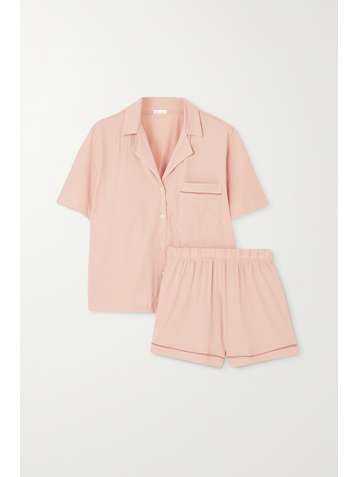 SKIN + NET SUSTAIN Celina organic Pima cotton-jersey pajama set