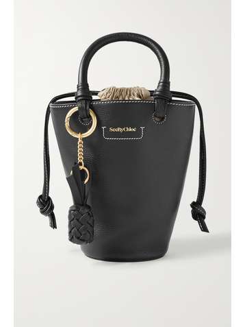 SEE BY CHLOÉ Cecilia small tasseled textured-leather tote