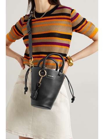 SEE BY CHLOÉ Cecilia small tasseled textured-leather tote