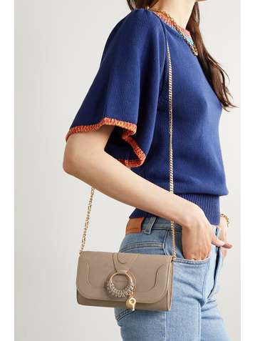 SEE BY CHLOÉ Hana textured-leather shoulder bag