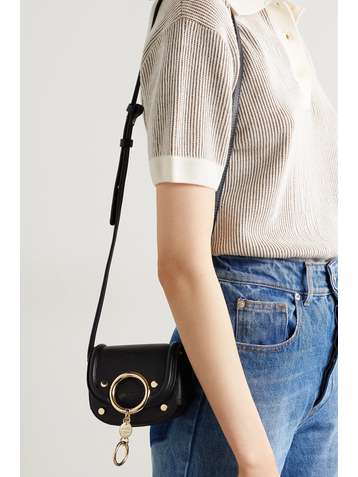 SEE BY CHLOÉ Mara mini embellished leather shoulder bag