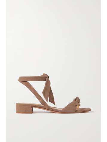 ALEXANDRE BIRMAN Clarita bow-embellished suede sandals