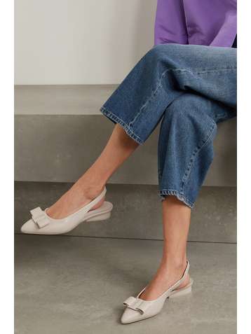 SALVATORE FERRAGAMO Viva Ballerinas aus Leder mit Schleife