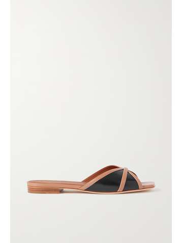MALONE SOULIERS Perla 10 two-tone leather slides