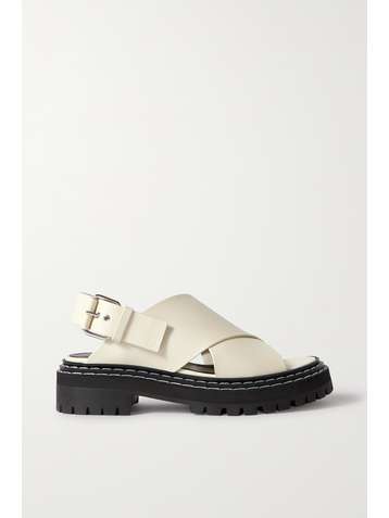 PROENZA SCHOULER Sandales plates-formes à brides arrière en cuir
