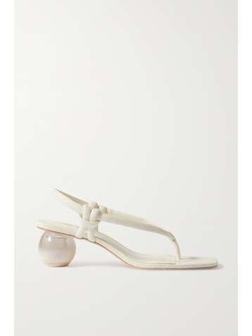 CULT GAIA Sandales à brides arrière en cuir effet serpent Aviva
