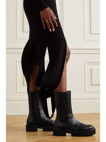 STUART WEITZMAN Presley Ultralift leather platform Chelsea boots