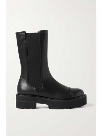 STUART WEITZMAN Presley Ultralift leather platform Chelsea boots