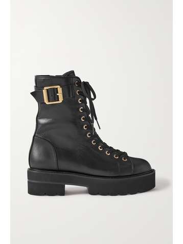 STUART WEITZMAN Ryder Ultralift leather platform ankle boots