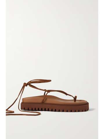 THE ATTICO Renee suede platform sandals