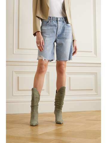 THE ATTICO Venus suede ankle boots