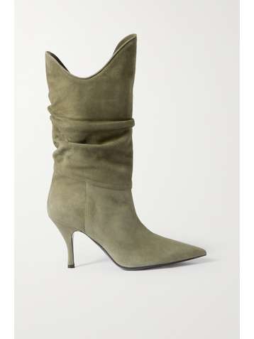 THE ATTICO Venus suede ankle boots