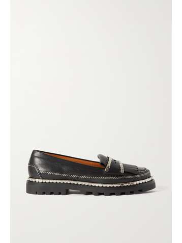 CHLOÉ Idol embellished leather loafers