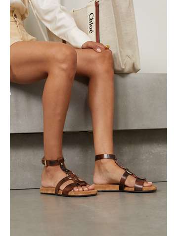 CHLOÉ Diane studded leather sandals