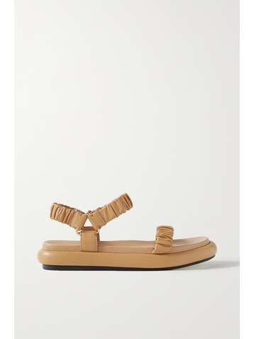 KHAITE Sandales en cuir à fronces Puglia