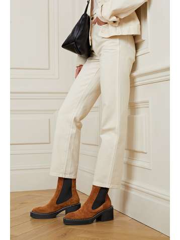 KHAITE Bottines chelsea en daim Calgary