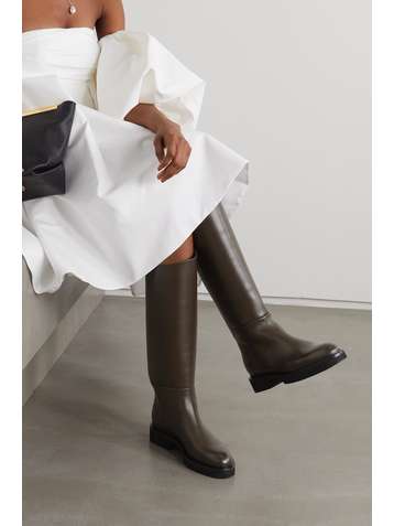 KHAITE Bottes en cuir Derby