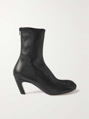 KHAITE Bottines en cuir à fronces Normandy