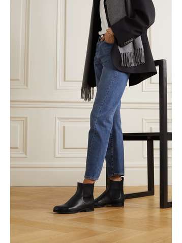 MANOLO BLAHNIK Leather Chelsea boots